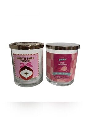 2 EMPTY Bath & Body Works Single Wick Candle Jars